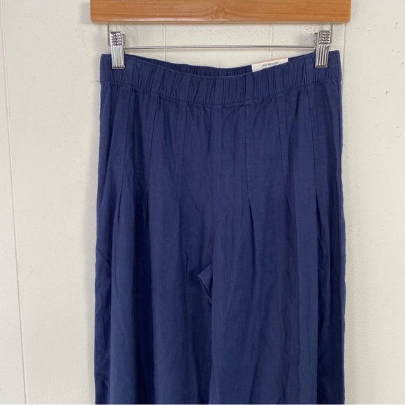 NWT INC INTERNATIONAL CONCEPTS Navy Blue Linen Blend Wide-Leg Stretch Pants sz 2 - Picture 3 of 15